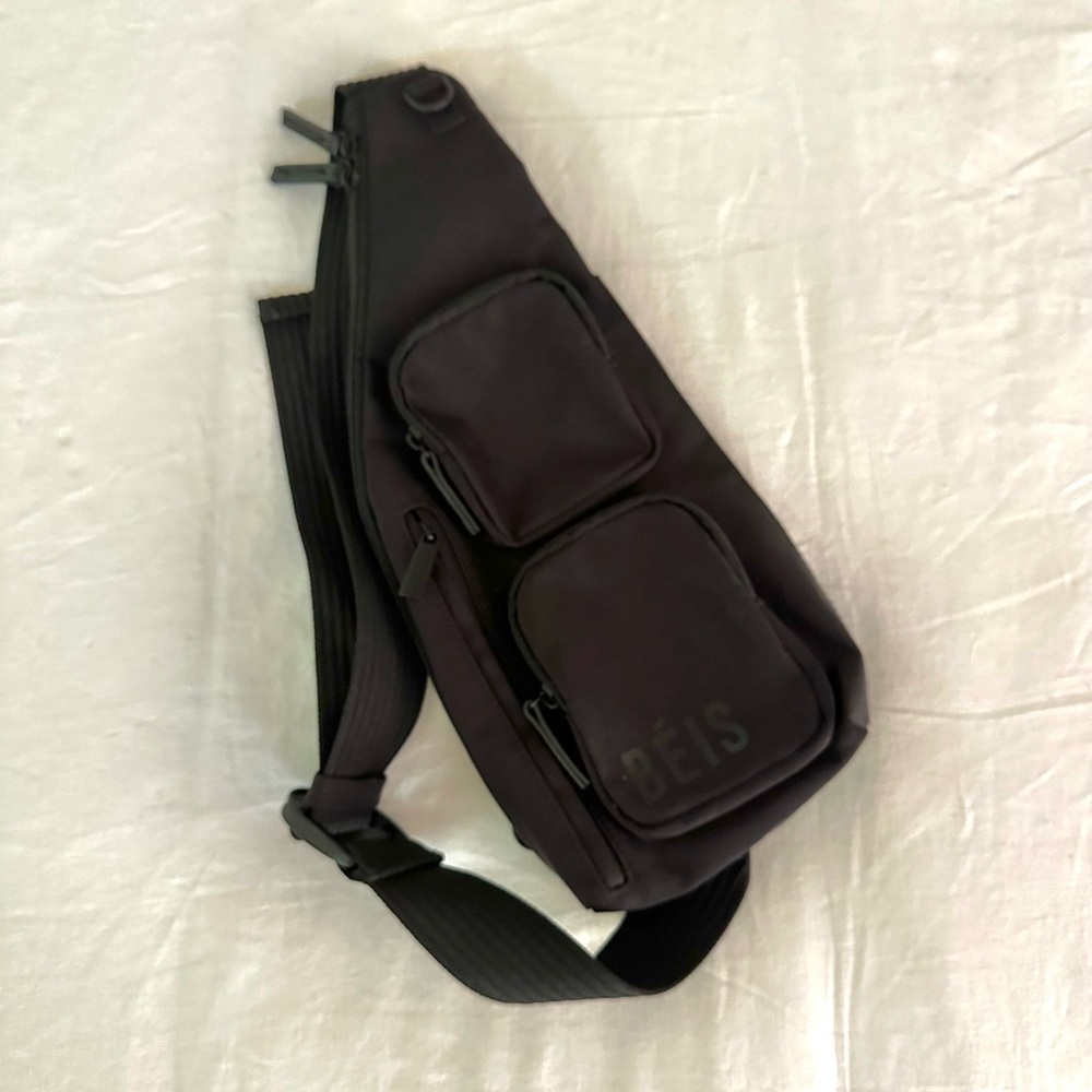 Beis Crossbody Sling Bag - Black
